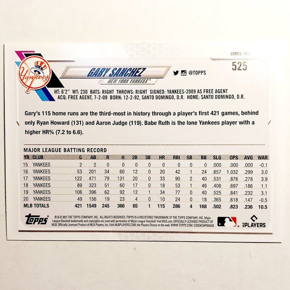 New York Yankees 6 Card Lot - BSBL [19_5] - Picture 13 of 13